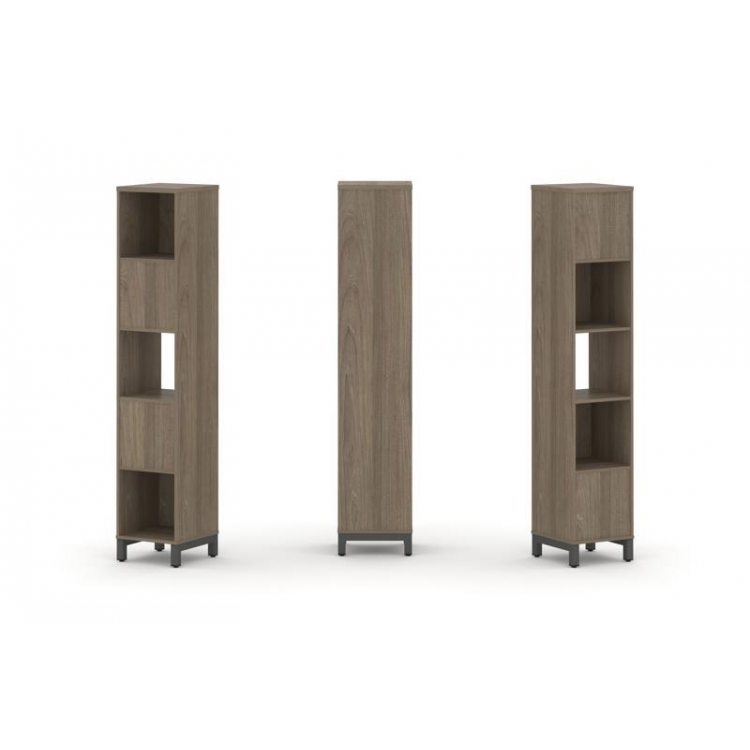 Style Project Набор стеллажа 2-х сторон., 5 яр. SN.NSD-511 Вяз Благородный/Металл Антрацит 387*400*1