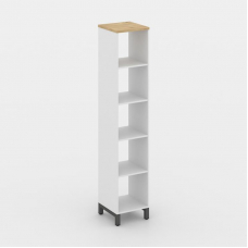 Style Project Каркас стеллажа 5 яр. SN.KS-510 Белый/Тиквуд Светлый/Металл Антрацит 387*400*1982