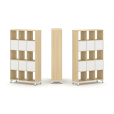 Style Project Набор стеллажа 2-х сторон., 5 яр. SN.NSD-531 Акация Лорка/Белый/Металл Белый 1121*400*