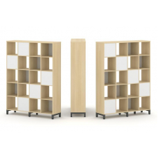 Style Project Набор стеллажа 2-х сторон., 5 яр. SN.NSD-541 Акация Лорка/Белый/Металл Антрацит 1488*4