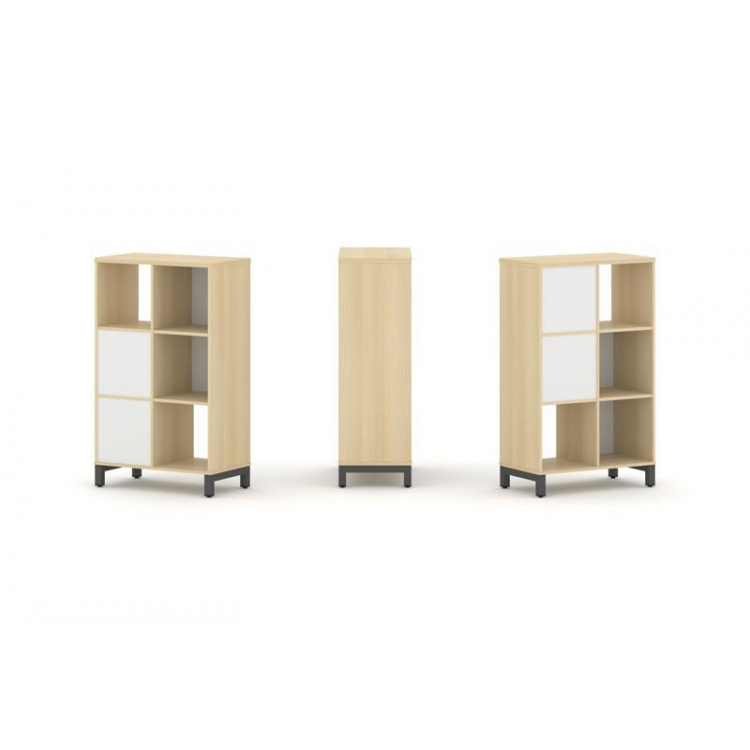 Style Project Набор стеллажа 2-х сторон., 3 яр. SN.NSD-321 Акация Лорка/Белый/Металл Антрацит 754*40