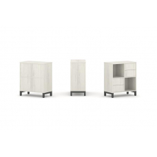 Style Project Набор стеллажа 1 сторон., 2 яр. SN.NS-221 Дуб Наварра/Металл Антрацит 754*400*881