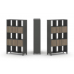 Style Project Набор стеллажа 2-х сторон., 5 яр. SN.NSD-531 Антрацит/Вяз Благородный/Металл Антрацит