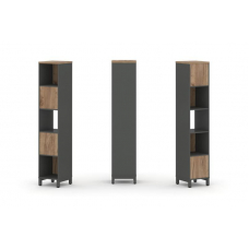 Style Project Набор стеллажа 2-х сторон., 5 яр. SN.NSD-511 Антрацит/Дуб Табак/Металл Антрацит 387*40