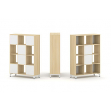 Style Project Набор стеллажа 1 сторон., 4 яр. SN.NS-431 Акация Лорка/Белый/Металл Белый 1121*400*161