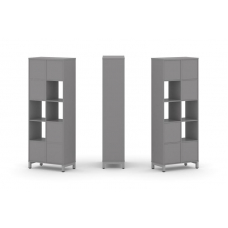 Стайл Проджект Набор стеллажа одностороннего, 5 ярусов SN.NS-521 Серый Пепел/Металл Серый 754*400*19