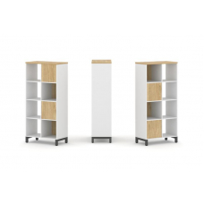 Style Project Набор стеллажа 2-х сторон., 4 яр. SN.NSD-421 Белый/Тиквуд Светлый/Металл Антрацит 754*