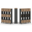 Style Project Набор стеллажа 1 сторон., 5 яр. SN.NS-541 Антрацит/Дуб Табак/Металл Антрацит 1488*400*