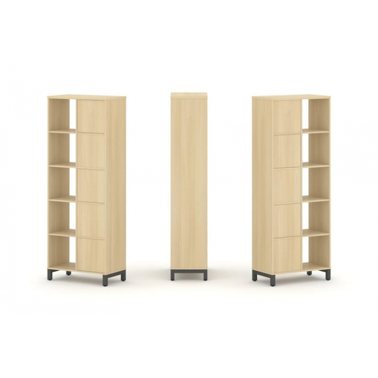 Style Project Набор стеллажа 2-х сторон., 5 яр. SN.NSD-521 Акация Лорка/Металл Антрацит 754*400*1982