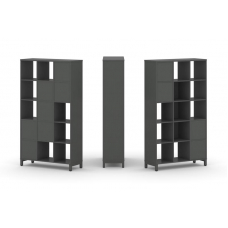 Style Project Набор стеллажа 1 сторон., 5 яр. SN.NS-531 Антрацит/Металл Антрацит 1121*400*1982