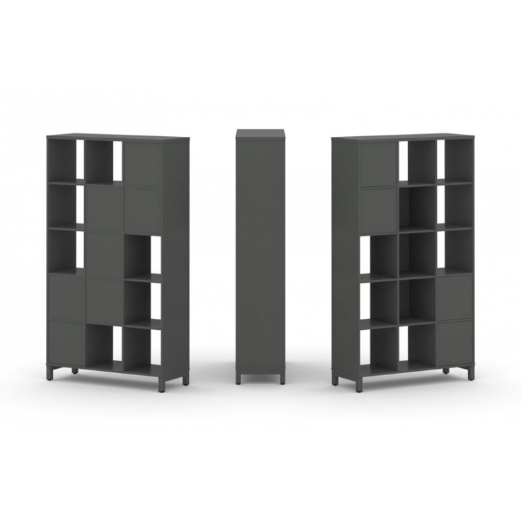 Style Project Набор стеллажа 1 сторон., 5 яр. SN.NS-531 Антрацит/Металл Антрацит 1121*400*1982