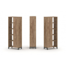 Style Project Набор стеллажа 2-х сторон., 5 яр. SN.NSD-521 Дуб Табак/Металл Антрацит 754*400*1982