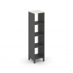 Style Project Каркас стеллажа 4 яр. SN.KS-410 Антрацит/Дуб Наварра/Металл Антрацит 387*400*1615