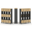 Style Project Набор стеллажа 1 сторон., 5 яр. SN.NS-541 Антрацит/Тиквуд Светлый/Металл Антрацит 1488