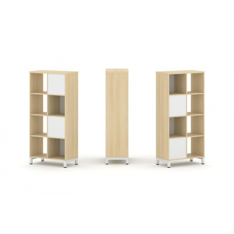 Style Project Набор стеллажа 2-х сторон., 4 яр. SN.NSD-421 Акация Лорка/Белый/Металл Белый 754*400*1