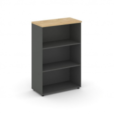 Style Project Стеллаж средний широкий SN.STS.E-200 Антрацит/Тиквуд Светлый 796*400*1203