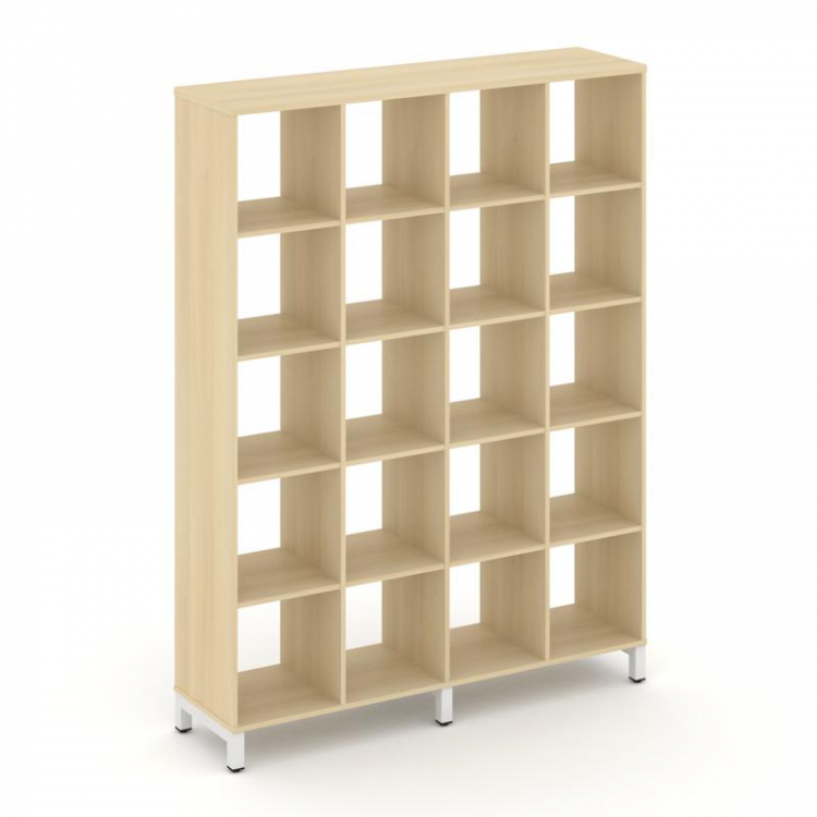 Style Project Каркас стеллажа 5 яр. SN.KS-540 Акация Лорка/Металл Белый 1488*400*1982