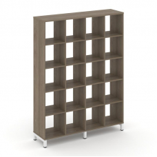 Style Project Каркас стеллажа 5 яр. SN.KS-540 Вяз Благородный/Металл Белый 1488*400*1982