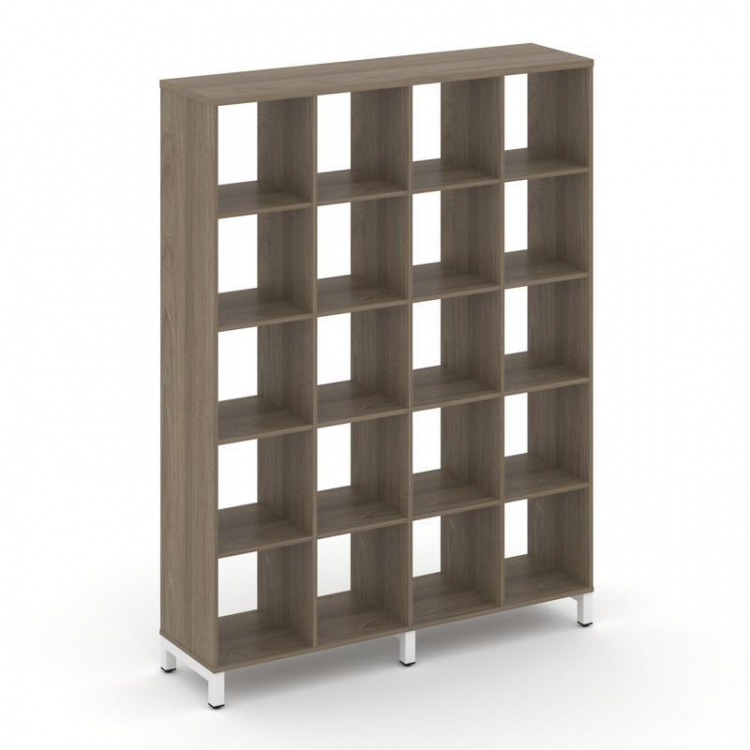 Style Project Каркас стеллажа 5 яр. SN.KS-540 Вяз Благородный/Металл Белый 1488*400*1982