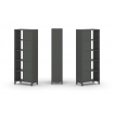 Style Project Набор стеллажа 2-х сторон., 5 яр. SN.NSD-521 Антрацит/Металл Антрацит 754*400*1982