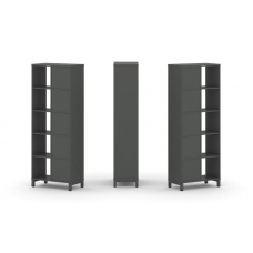 Style Project Набор стеллажа 2-х сторон., 5 яр. SN.NSD-521 Антрацит/Металл Антрацит 754*400*1982