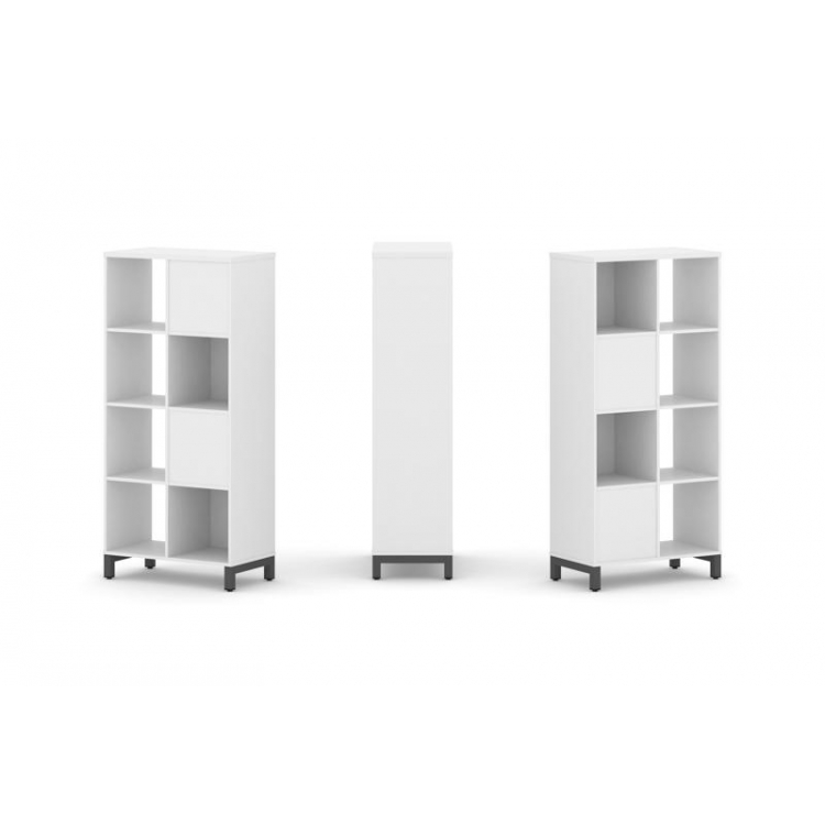 Style Project Набор стеллажа 2-х сторон., 4 яр. SN.NSD-421 Белый/Металл Антрацит 754*400*1615