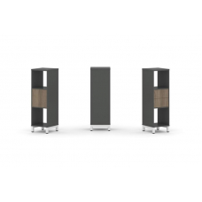 Style Project Набор стеллажа 1 сторон., 3 яр. SN.NS-311 Антрацит/Вяз Благородный/Металл Белый 387*40