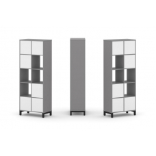 Стайл Проджект Набор стеллажа одностороннего, 5 ярусов SN.NS-521 Серый Пепел/Белый/Металл Черный 754