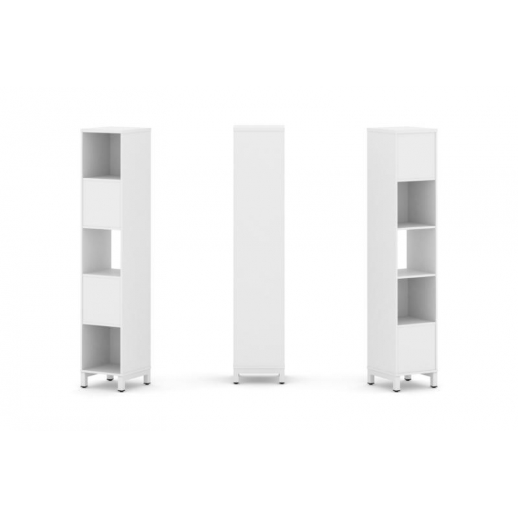 Style Project Набор стеллажа 2-х сторон., 5 яр. SN.NSD-511 Белый/Металл Белый 387*400*1982