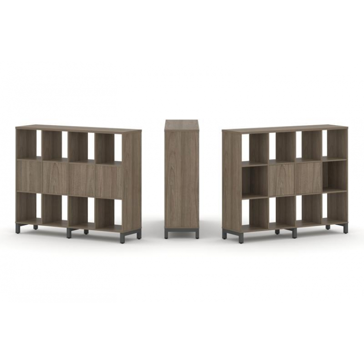 Style Project Набор стеллажа 1 сторон., 3 яр. SN.NS-341 Вяз Благородный/Металл Антрацит 1488*400*124