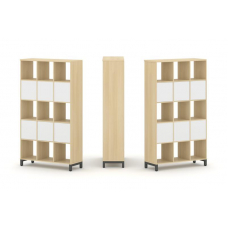 Style Project Набор стеллажа 2-х сторон., 5 яр. SN.NSD-531 Акация Лорка/Белый/Металл Антрацит 1121*4