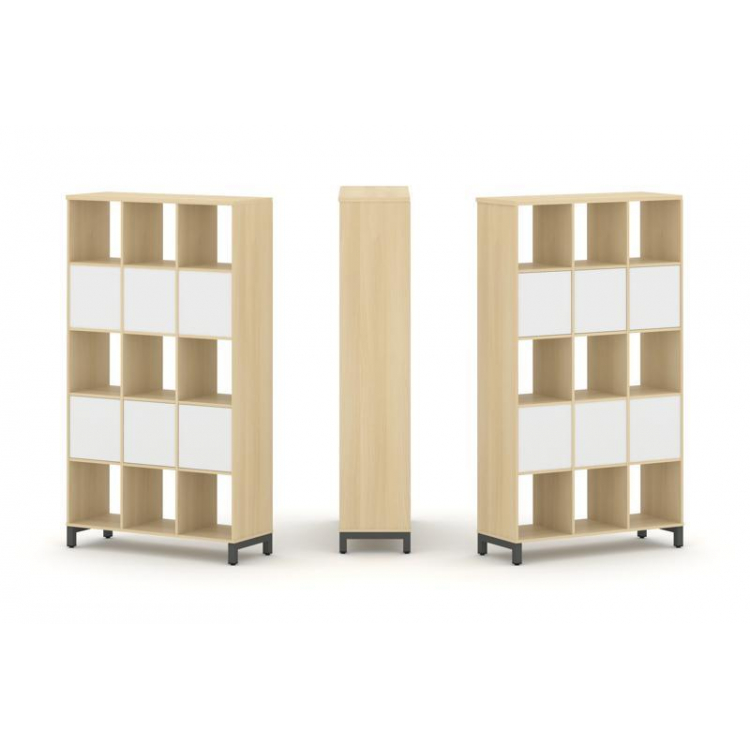 Style Project Набор стеллажа 2-х сторон., 5 яр. SN.NSD-531 Акация Лорка/Белый/Металл Антрацит 1121*4