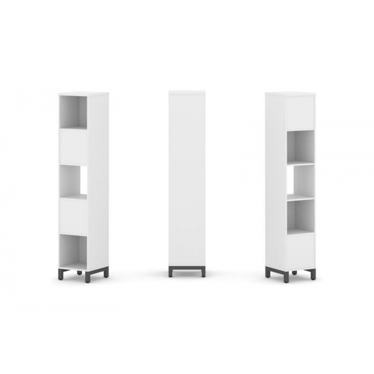 Style Project Набор стеллажа 2-х сторон., 5 яр. SN.NSD-511 Белый/Металл Антрацит 387*400*1982