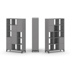 Стайл Проджект Набор стеллажа одностороннего, 5 ярусов SN.NS-531 Серый Пепел/Металл Антрацит 1121*40
