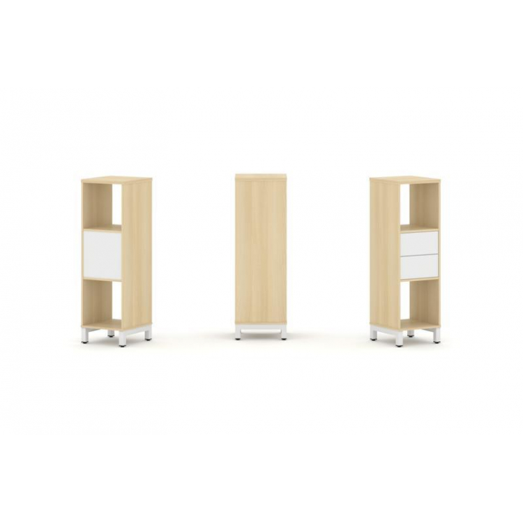 Style Project Набор стеллажа 1 сторон., 3 яр. SN.NS-311 Акация Лорка/Белый/Металл Белый 387*400*1248