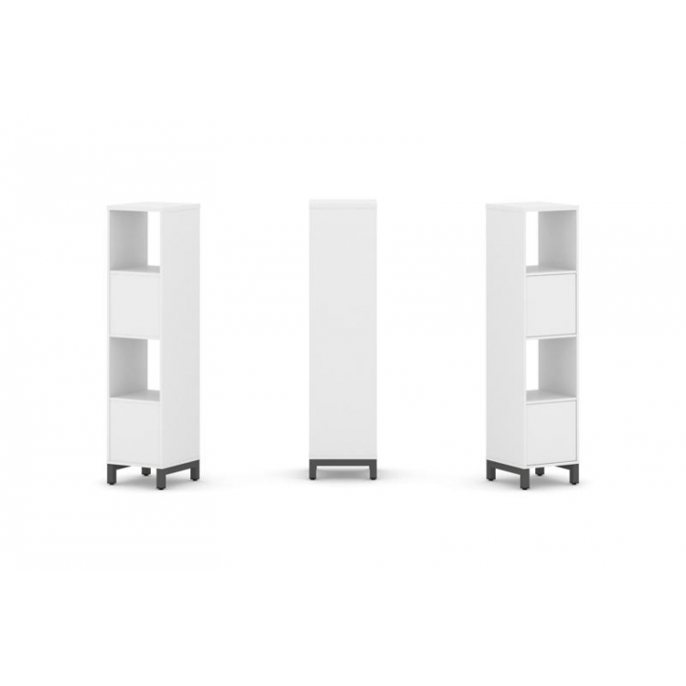 Style Project Набор стеллажа 1 сторон., 4 яр. SN.NS-411 Белый/Металл Антрацит 387*400*1615