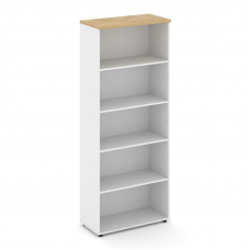 Style Project Стеллаж высокий широкий SN.STS.E-100 Белый/Тиквуд Светлый 796*400*1982