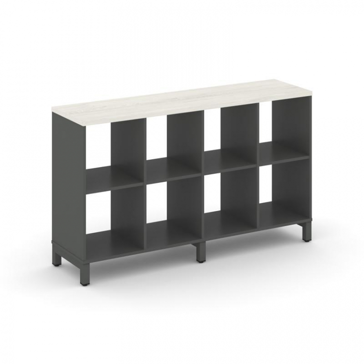 Style Project Каркас стеллажа 2 яр. SN.KS-240 Антрацит/Дуб Наварра/Металл Антрацит 1488*400*881