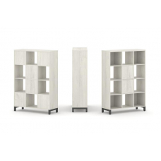 Style Project Набор стеллажа 1 сторон., 4 яр. SN.NS-431 Дуб Наварра/Металл Антрацит 1121*400*1615