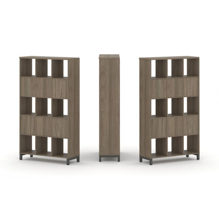 Style Project Набор стеллажа 2-х сторон., 5 яр. SN.NSD-531 Вяз Благородный/Металл Антрацит 1121*400*