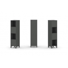 Style Project Набор стеллажа 2-х сторон., 4 яр. SN.NSD-411 Антрацит/Металл Антрацит 387*400*1615