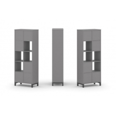 Стайл Проджект Набор стеллажа одностороннего, 5 ярусов SN.NS-521 Серый Пепел/Металл Антрацит 754*400