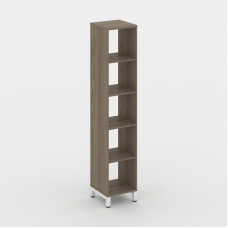 Style Project Каркас стеллажа 5 яр. SN.KS-510 Вяз Благородный/Металл Белый 387*400*1982