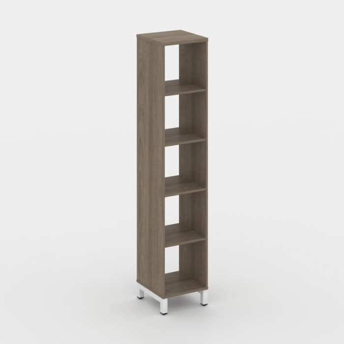 Style Project Каркас стеллажа 5 яр. SN.KS-510 Вяз Благородный/Металл Белый 387*400*1982