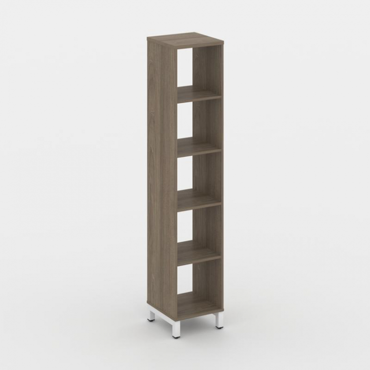 Style Project Каркас стеллажа 5 яр. SN.KS-510 Вяз Благородный/Металл Белый 387*400*1982