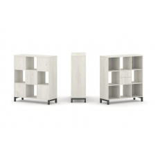 Style Project Набор стеллажа 1 сторон., 3 яр. SN.NS-331 Дуб Наварра/Металл Антрацит 1121*400*1248