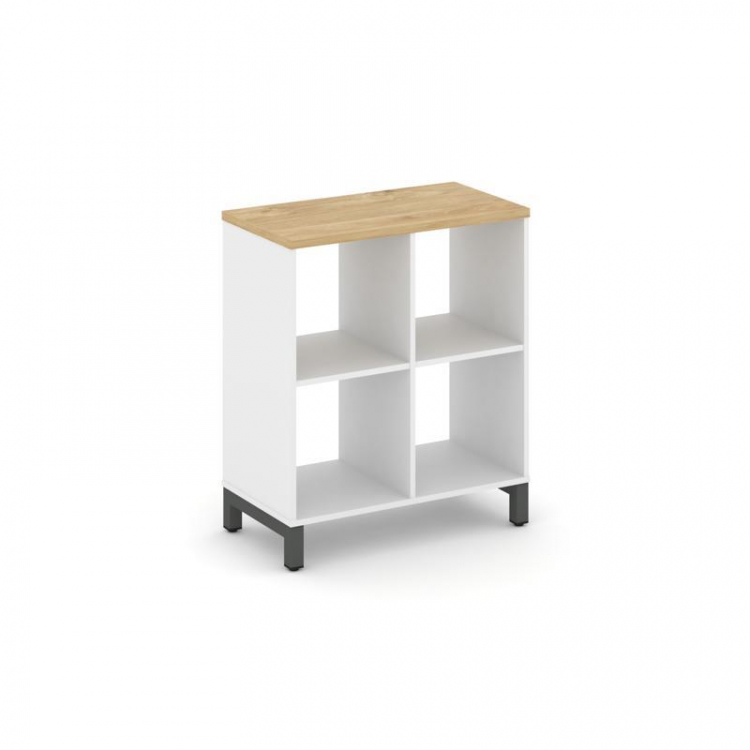 Style Project Каркас стеллажа 2 яр. SN.KS-220 Белый/Тиквуд Светлый/Металл Антрацит 754*400*881