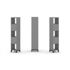 Стайл Проджект Набор стеллажа одностороннего, 5 ярусов SN.NS-511 Серый Пепел/Металл Черный 387*400*1