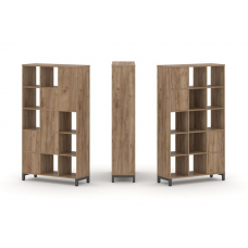 Style Project Набор стеллажа 1 сторон., 5 яр. SN.NS-531 Дуб Табак/Металл Антрацит 1121*400*1982