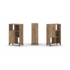 Style Project Набор стеллажа 2-х сторон., 3 яр. SN.NSD-321 Дуб Табак/Металл Антрацит 754*400*1248